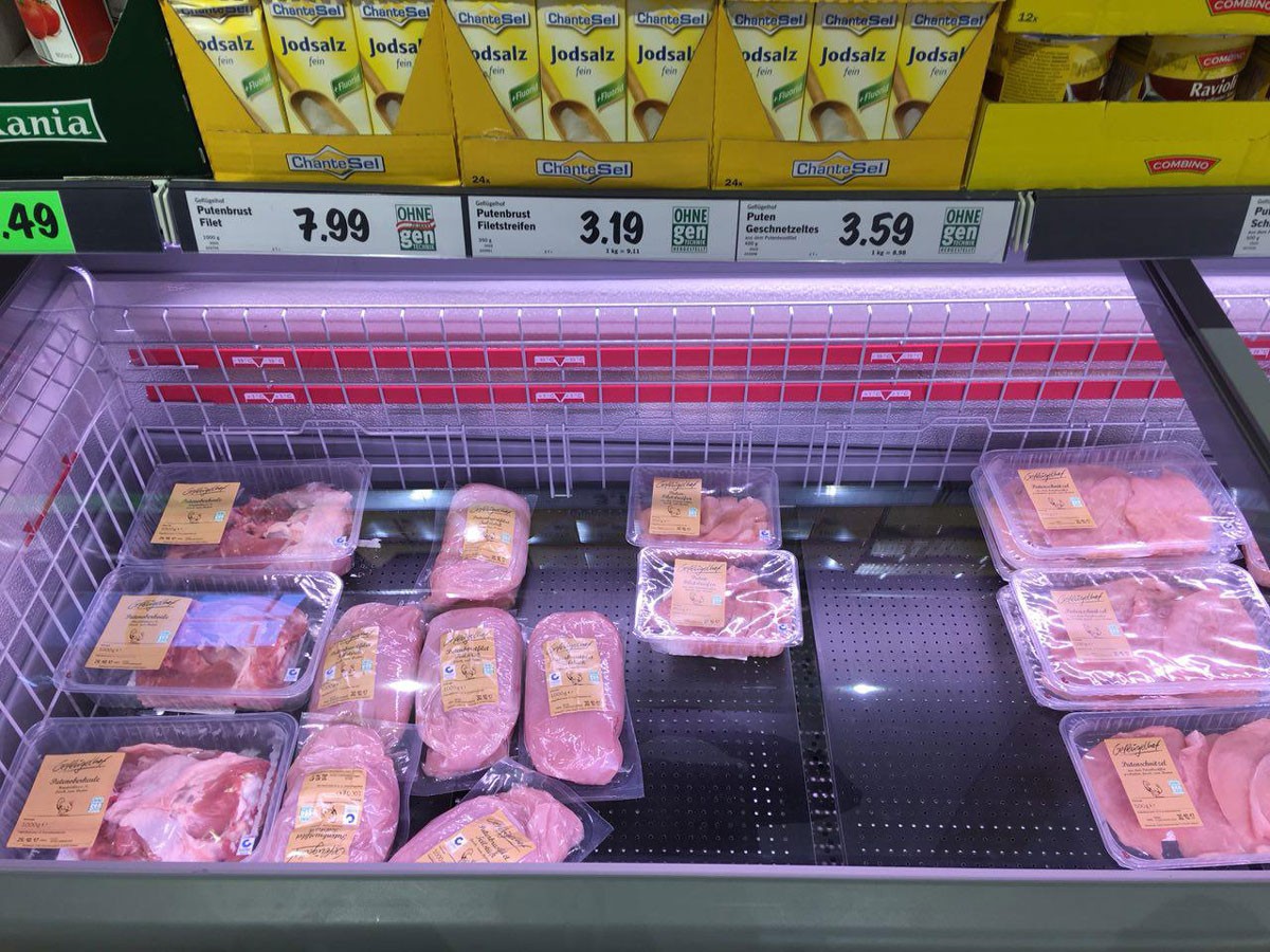 Путенбруст — это грудка индейки, стоит 3,19 € за 350 г