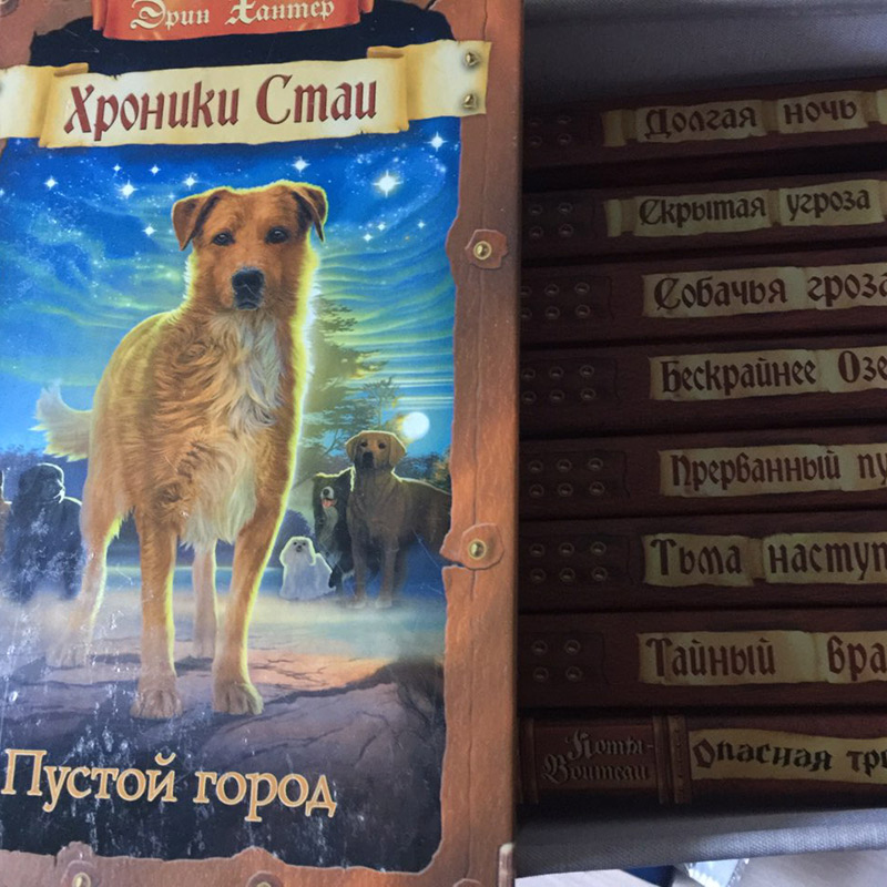 У нас уже вся коллекция книг из серии «Хроники стаи»