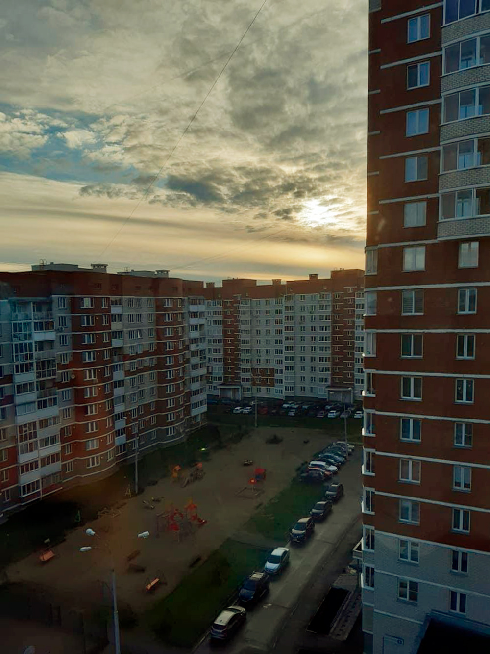 Вид из окна в шесть утра