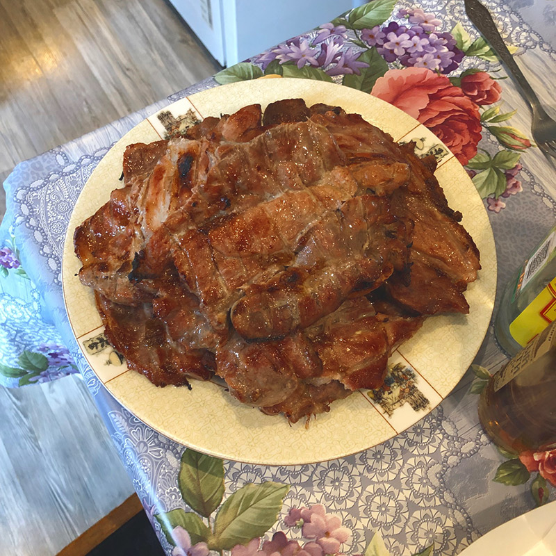 Пожарили шашлыки