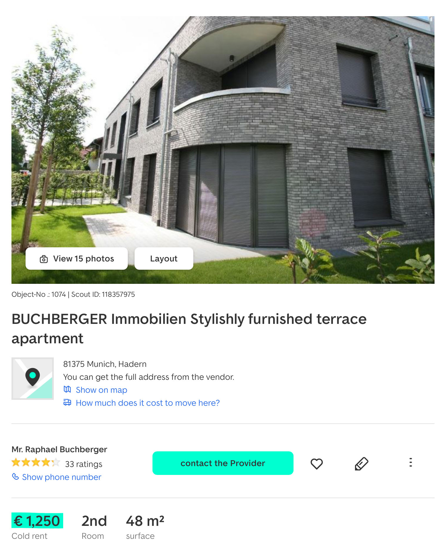 Симпатичная квартира в центре за 1250 € по карману не каждому студенту. С коммунальными услугами окончательная стоимость будет минимум на 200 € дороже