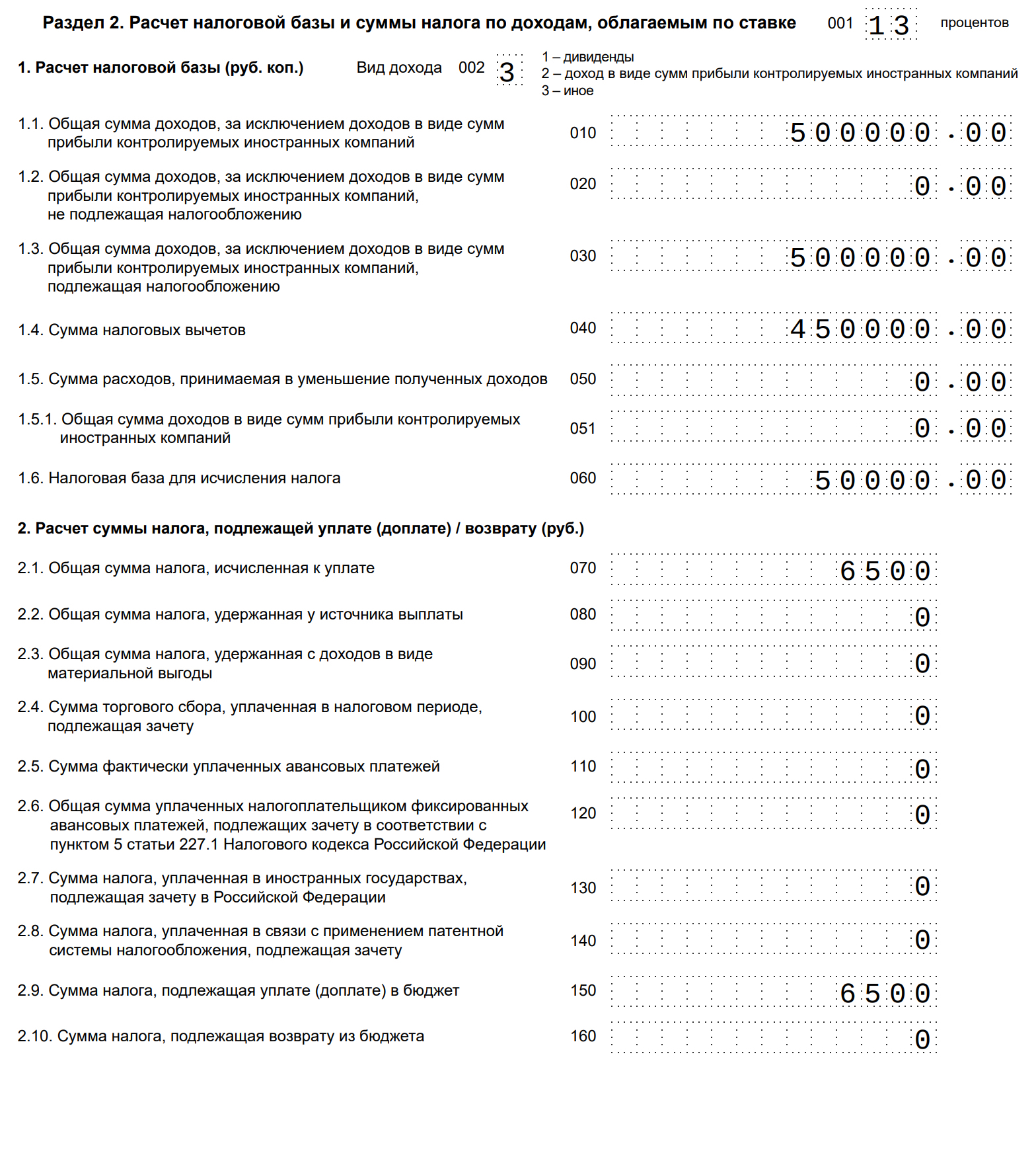 Расчет налога на автомобиль