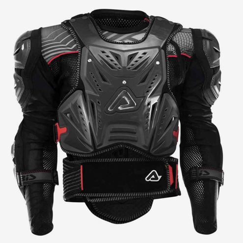 У меня моточерепаха Acerbis Cosmo 2.0, сейчас ее можно купить за 9950 рублей. Я выбрал именно эту черепаху из-за возможности носить жилет отдельно от защиты рук