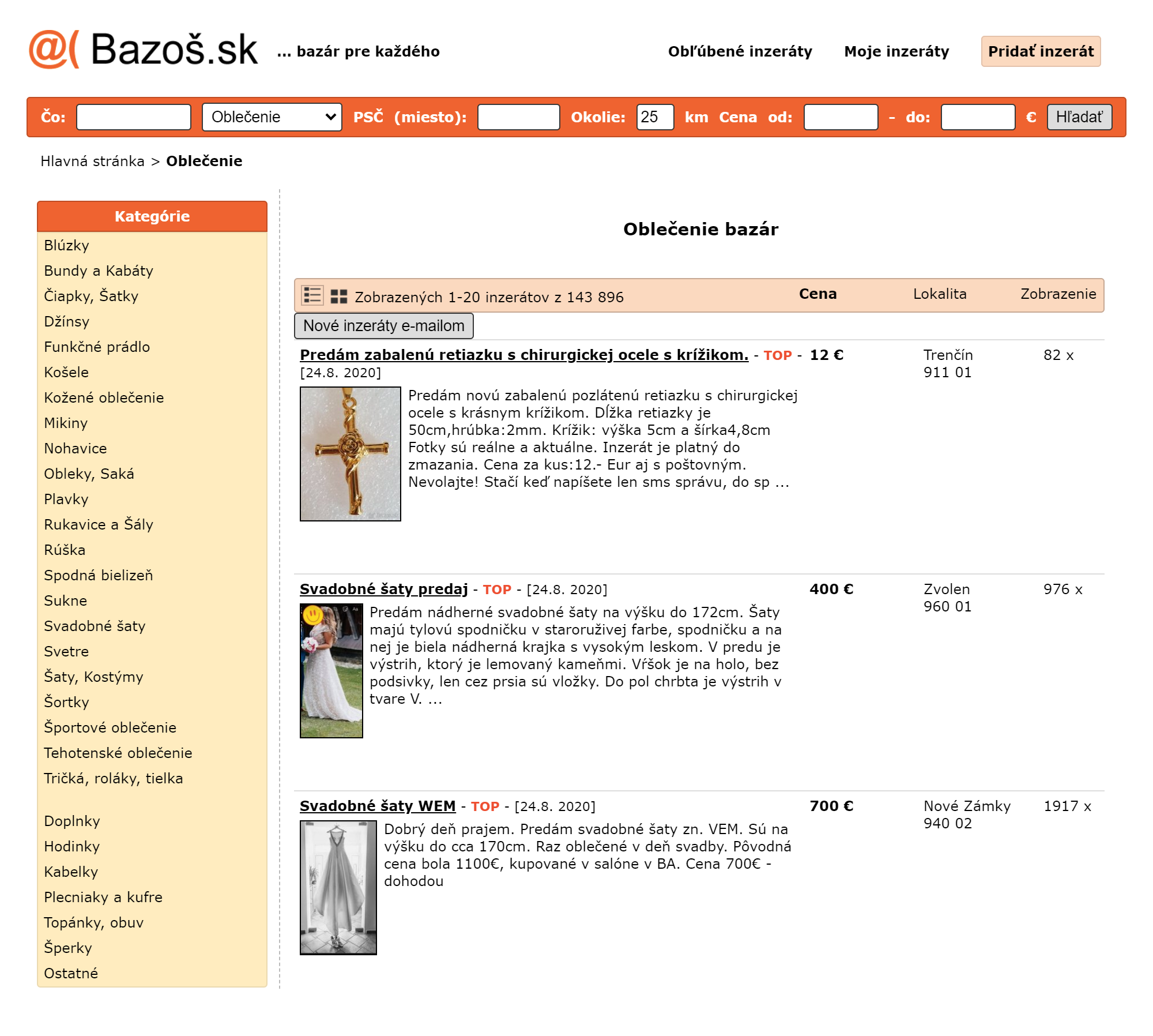 Если нужно купить или продать что-то подержанное, словаки идут на bazos.sk — это аналог «Авито»
