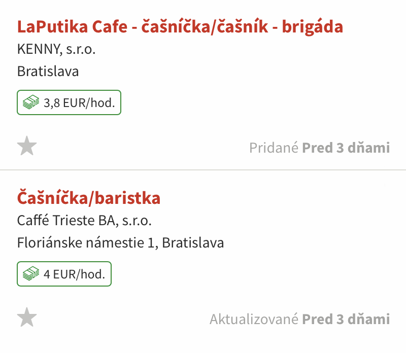 Зарплата официанта — 4 € в час