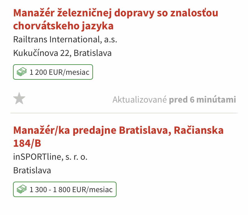 Менеджеру по продажам платят от 1200 €