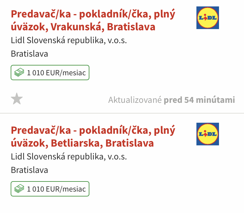 Продавцу в магазине Lidl — чуть больше 1000 €