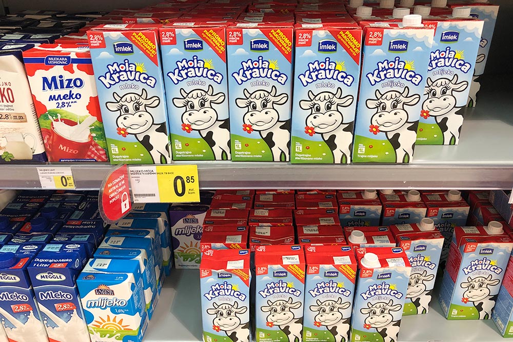 Цены на продукты в супермаркете Idea Super в Зеленике