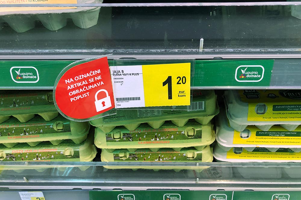 Цены на продукты в супермаркете Idea Super в Зеленике