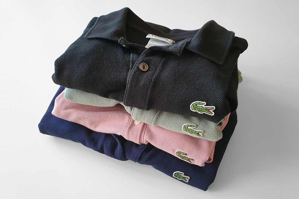 Наша с мужем коллекция футболок-поло Lacoste из секондов. Каждая стоила 400—500 <span class=ruble>Р</span>
