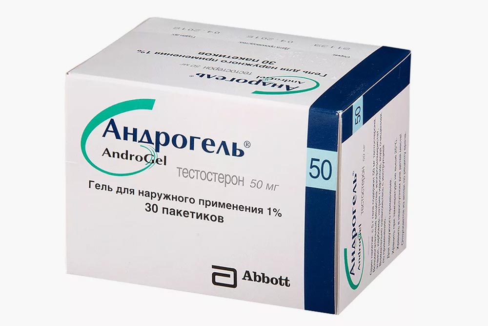 Один пакет геля содержит 50 мг тестостерона. Цена упаковки — 2300 <span class=ruble>Р</span>. Источник: «Ютека»