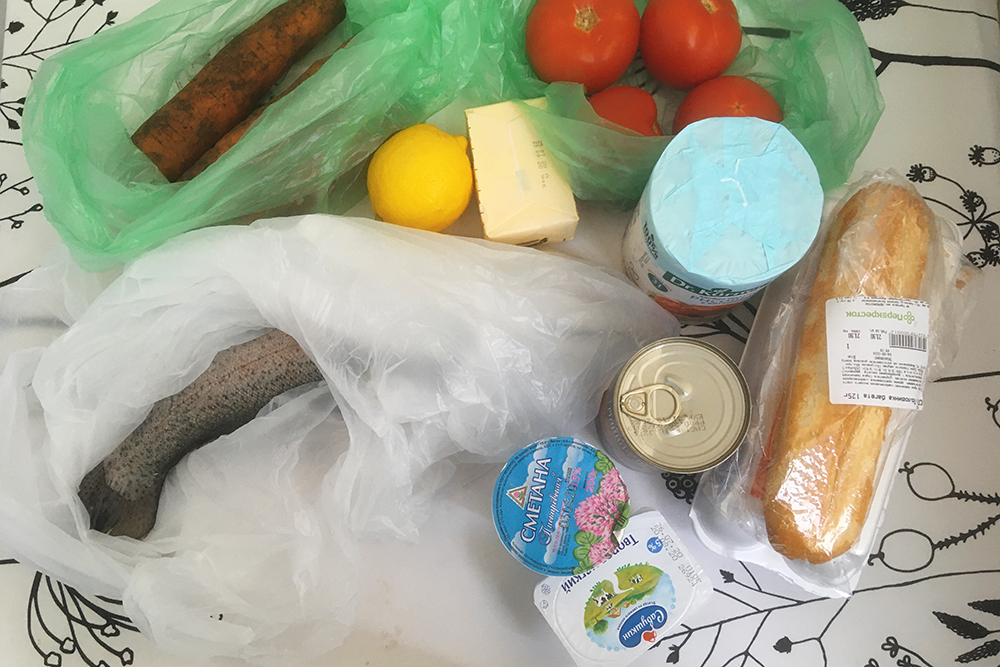 Часть продуктов, которые я обычно покупаю