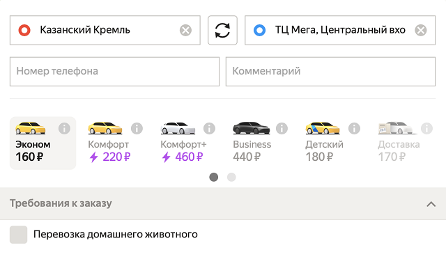 В Казани поездка с животным в такси стоит дороже на 30 <span class=ruble>Р</span>
