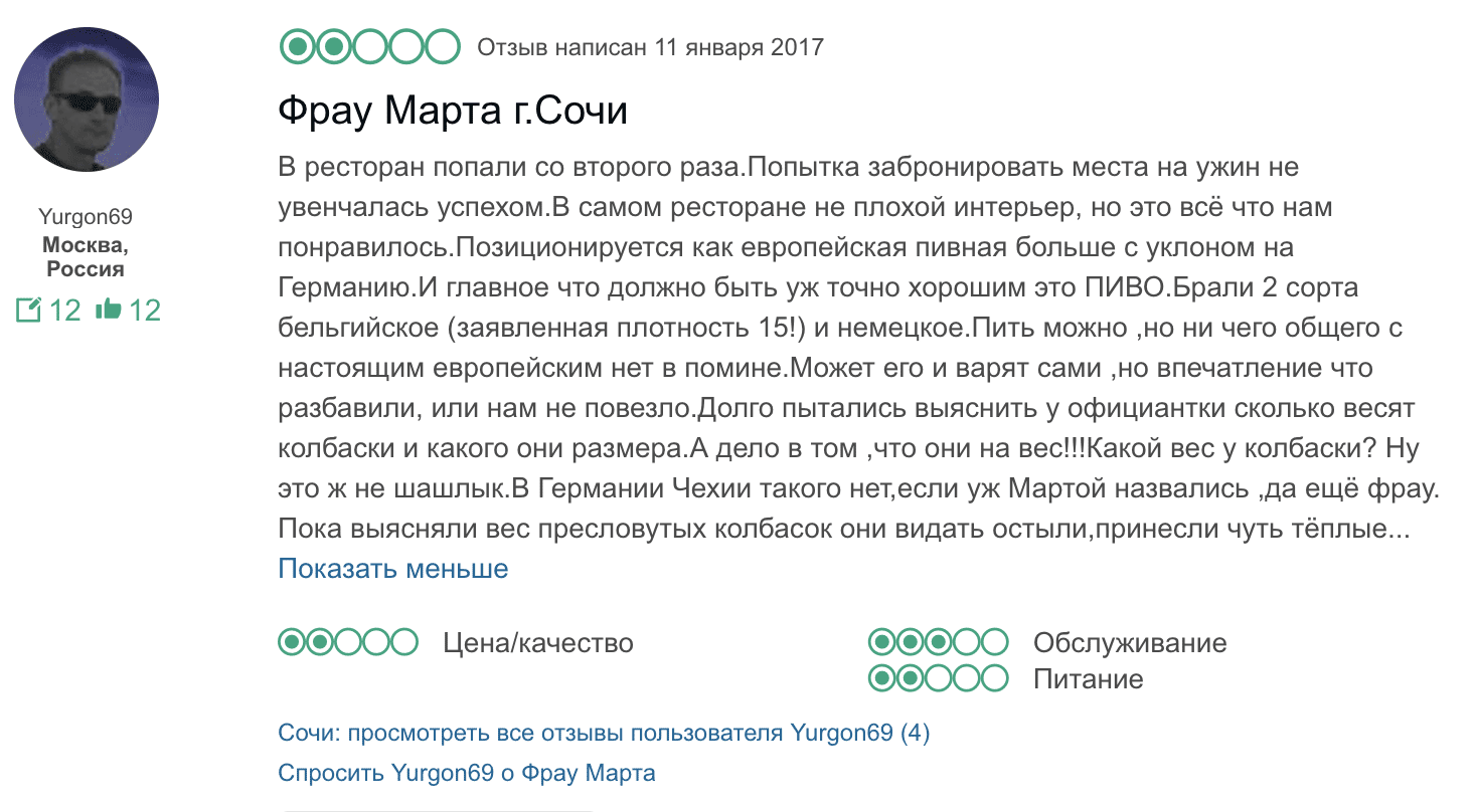 Проблемы с честностью: разбавленное пиво