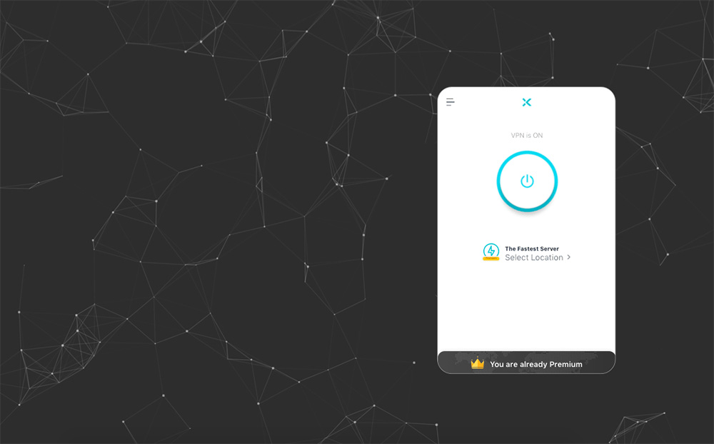 Автоматически X-VPN выбирает локацию с самым быстрым сервером. Или вы можете указать вручную, через какую страну подключаться