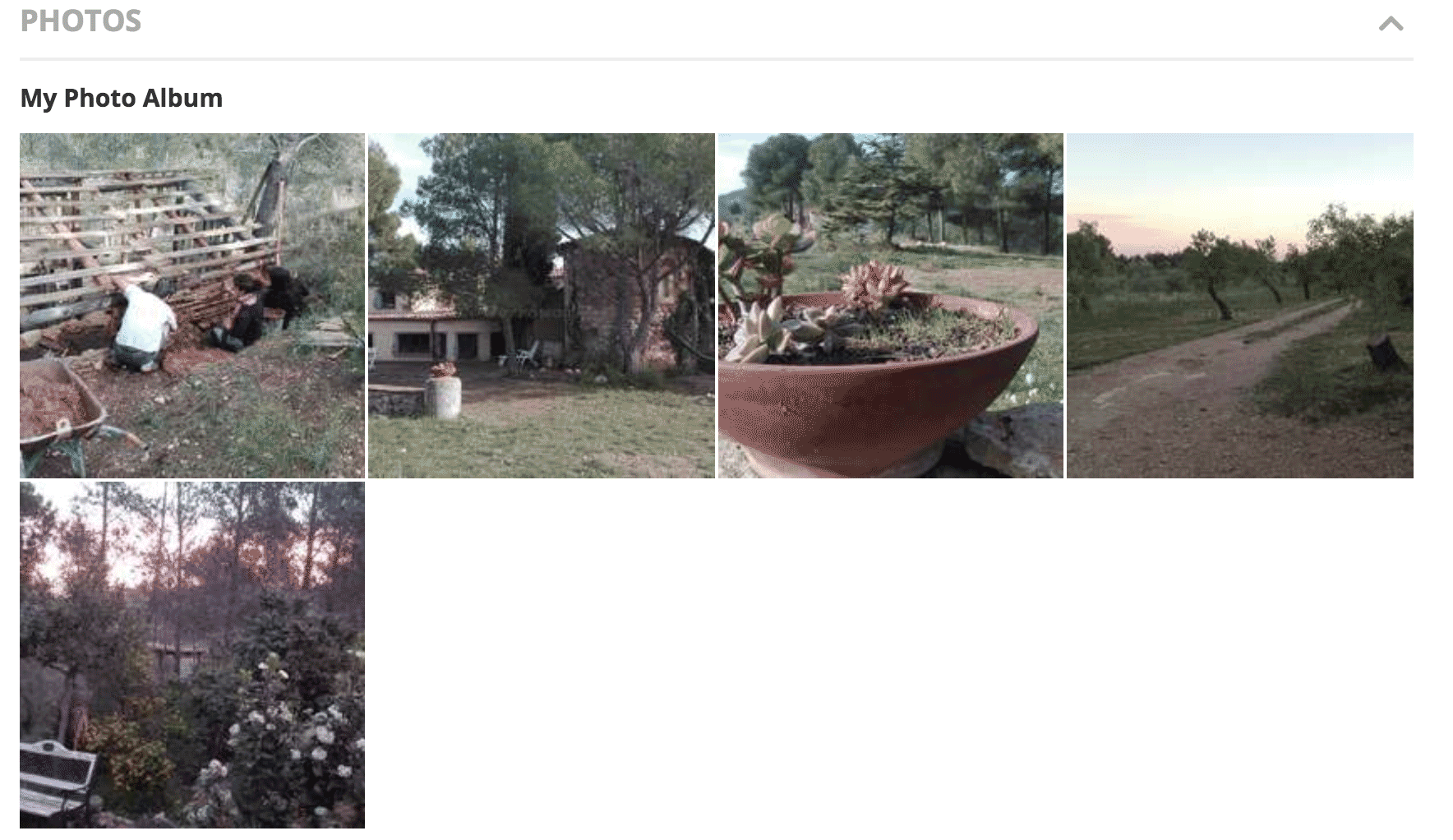 Фотографии в аккаунте нашего второго проекта