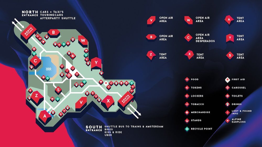 Карта всех сцен в 2019 году