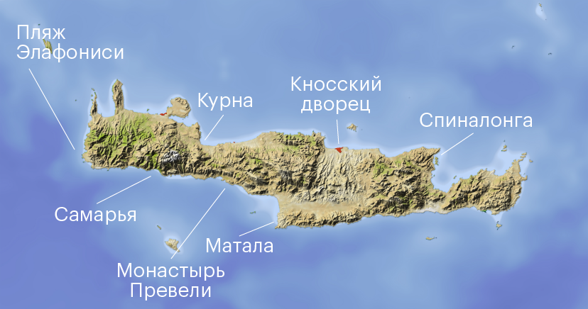 На карте отмечены все перечисленные в разделе достопримечательности