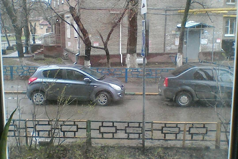 Пасмурный вид из окна