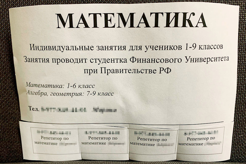 Учеников ищу через городской портал и объявления. Теперь в объявлениях пишу, что окончила университет