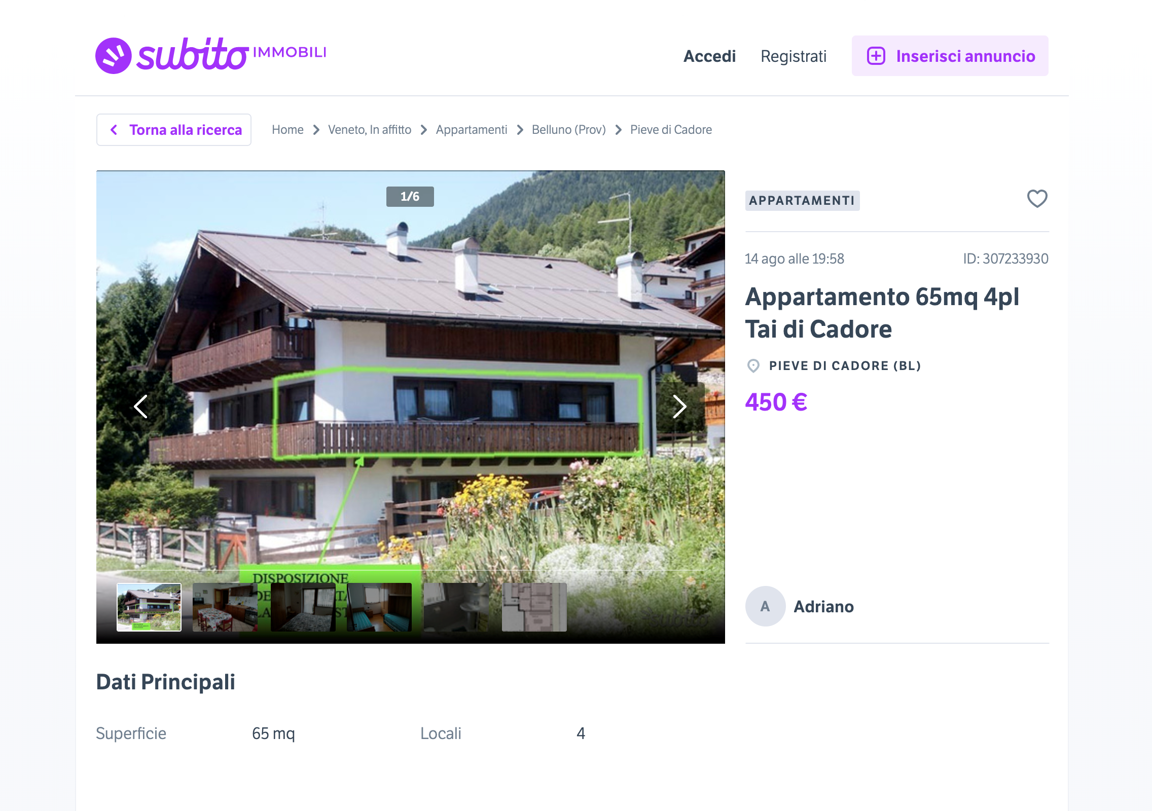 Вот в таком доме можно снять квартиру за 450 €