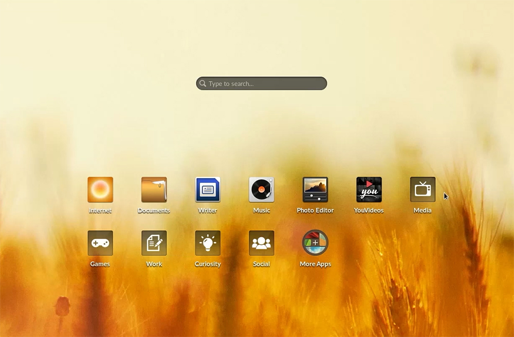 Так выглядит рабочий стол Endless OS