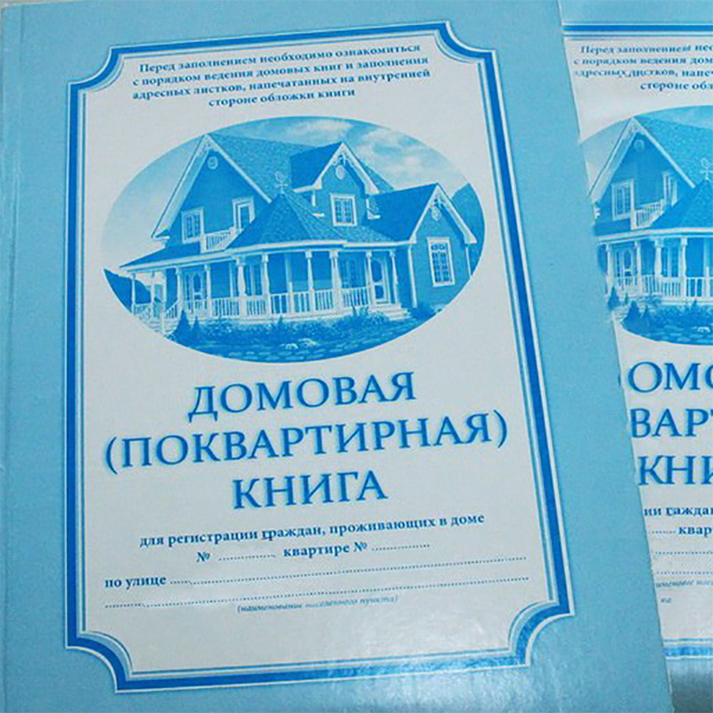 А такие незаполненные домовые книги можно было купить в магазинах канцтоваров. Сейчас они в продаже почти не встречаются
