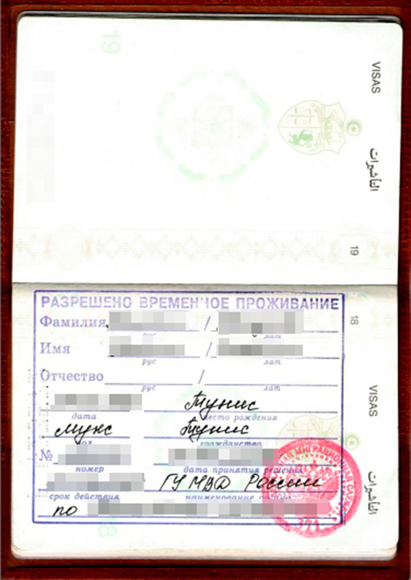 Так выглядит разрешение на временное пребывание моего мужа