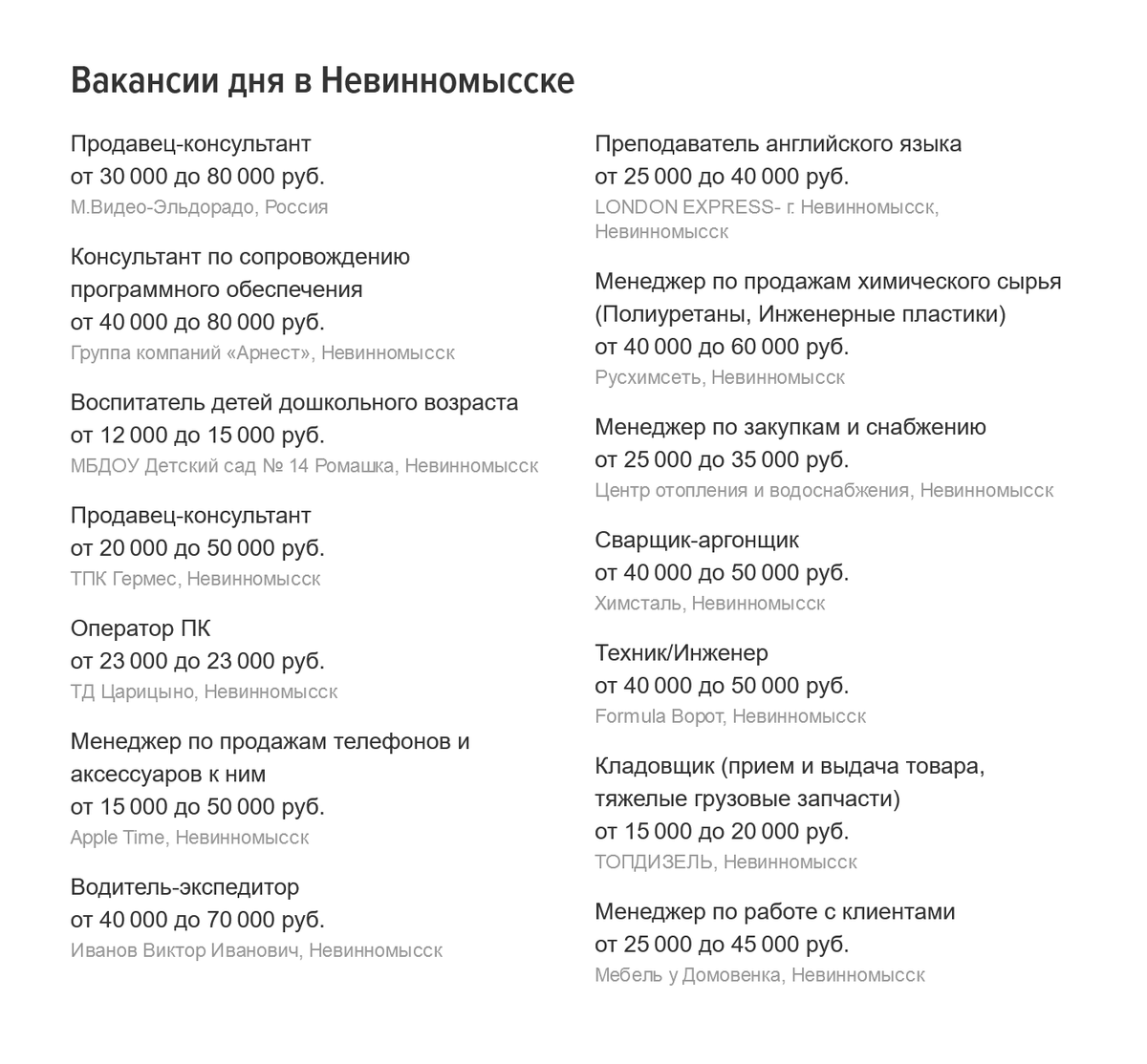 Время москва невинномысск