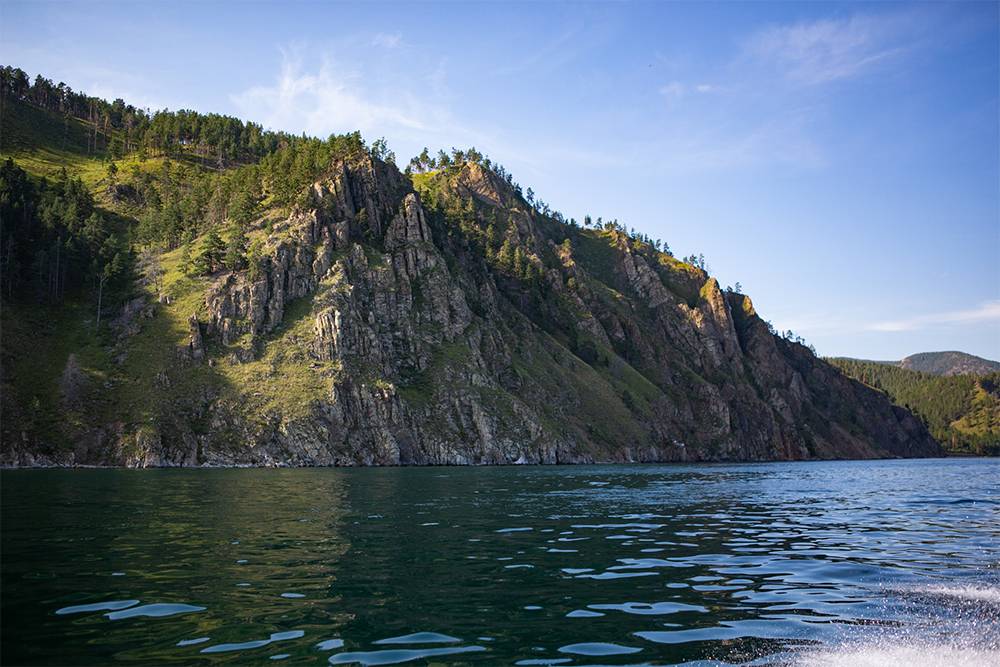 Вид на Байкал с катера