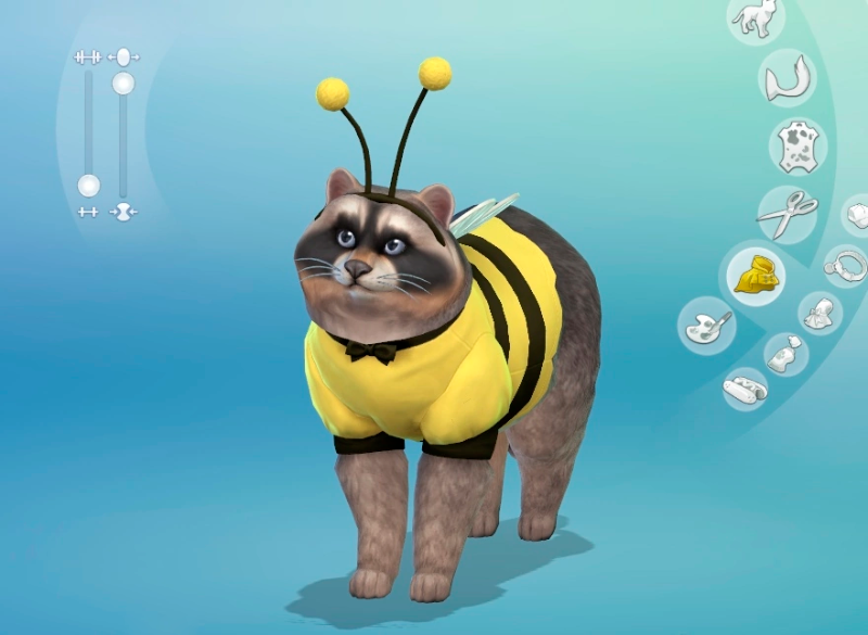 Кот-енот в костюме пчелки в The&nbsp;Sims
