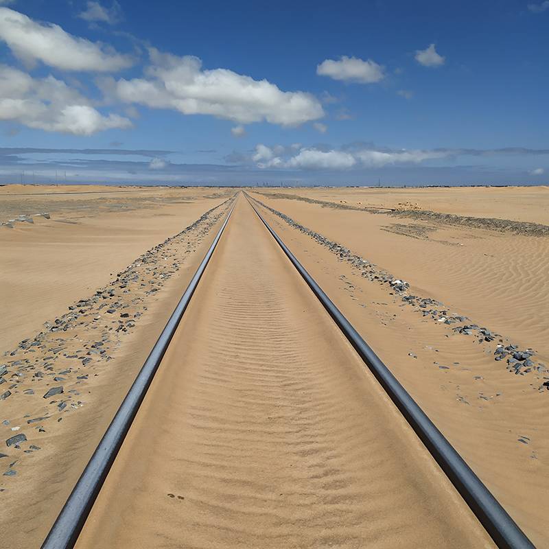 Железная дорога, проложенная через пустыню
