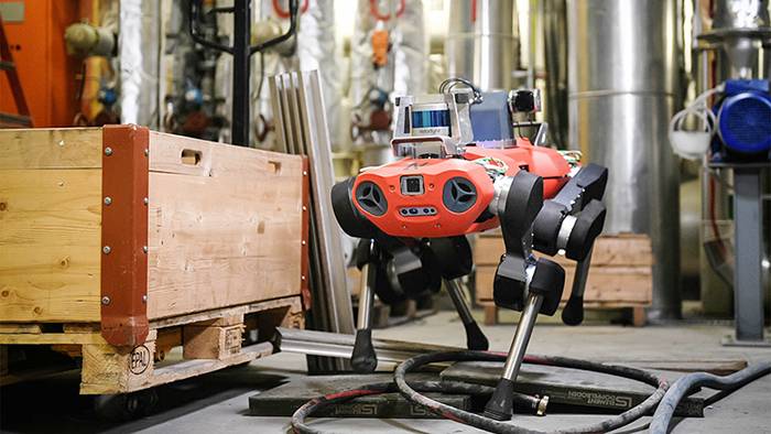 Шагающий робот ANYbotics с лидаром Puck. Источник: сайт Velodyne Lidar