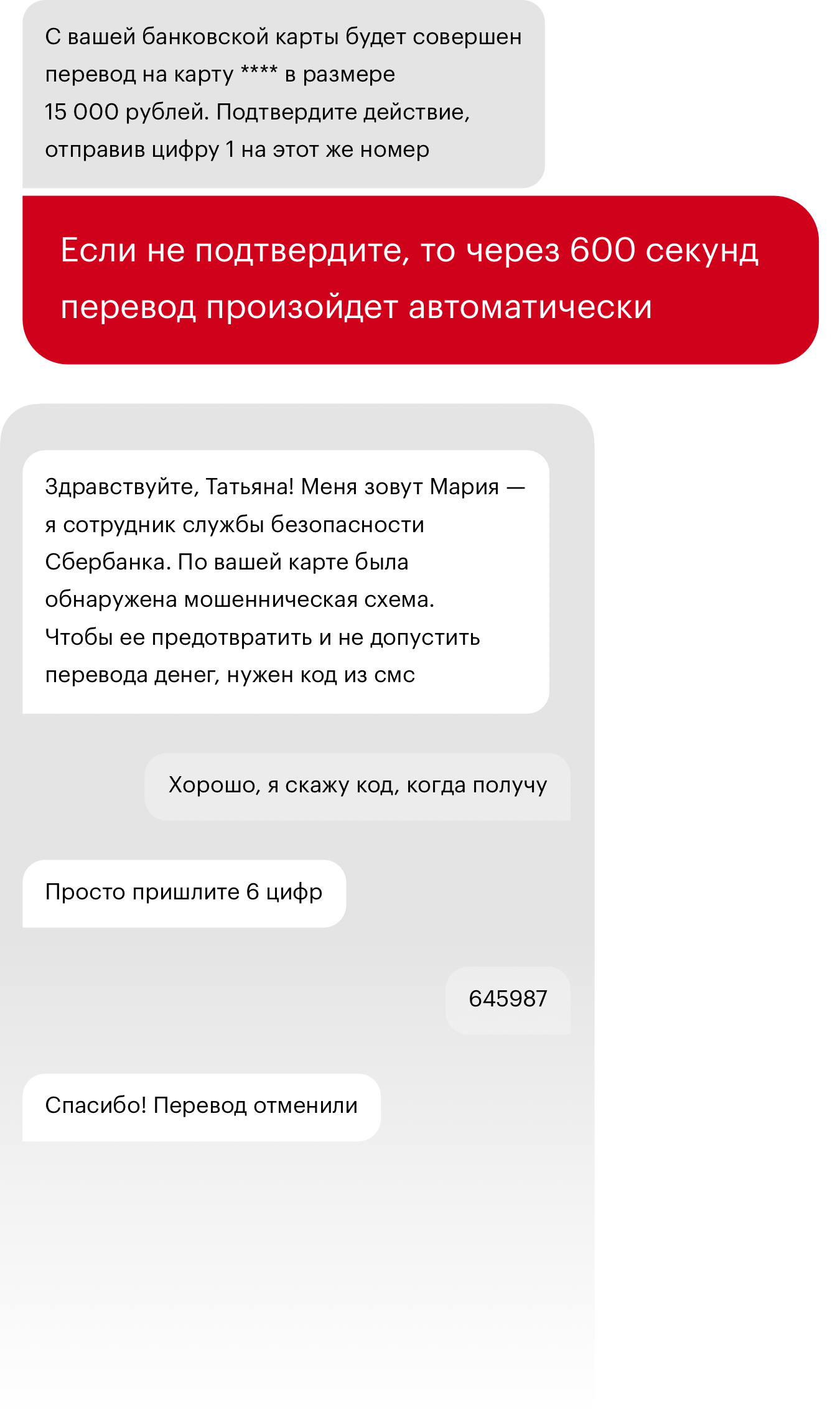 Пришла смс о зачислении денег на телефон а денег нет