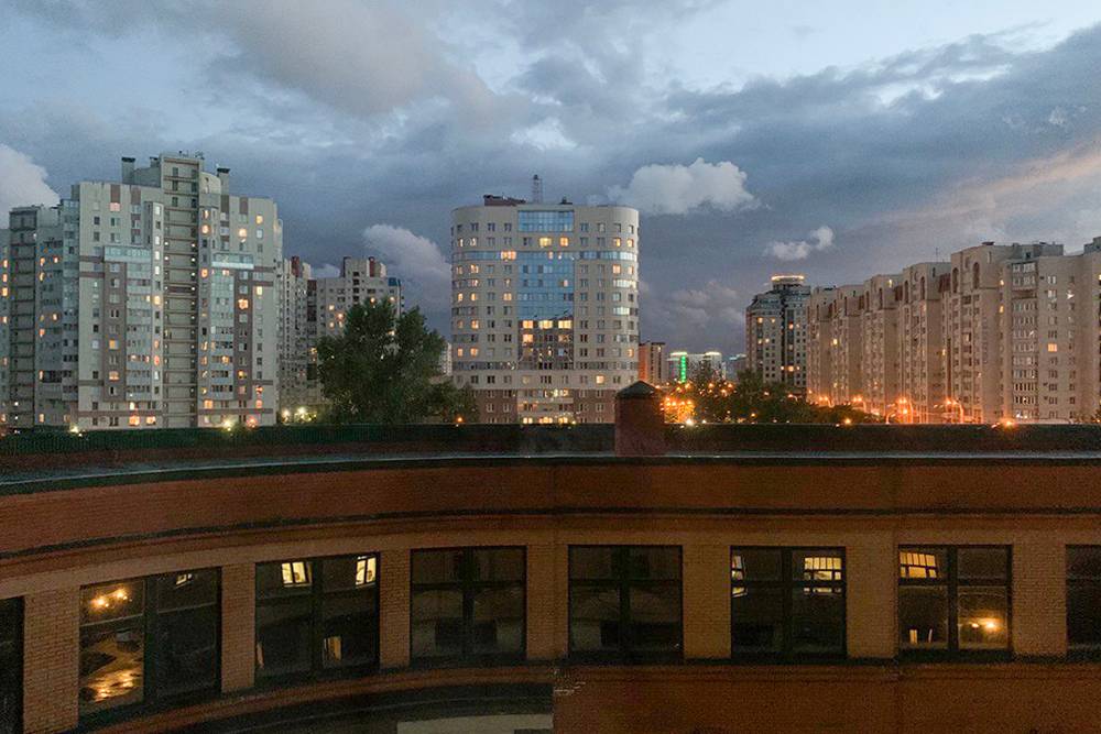 Вид из окна общежития