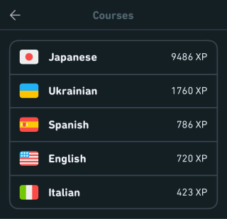 За год постоянного использования приложения я набрал 9486&nbsp;очков по японскому. Остальные языки учил несерьезно и быстро их забросил