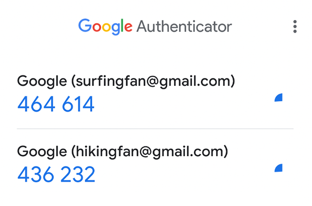 Google Authenticator генерирует уникальные временные коды для&nbsp;авторизации на сайте или в соцсети. Источник: play.google.com