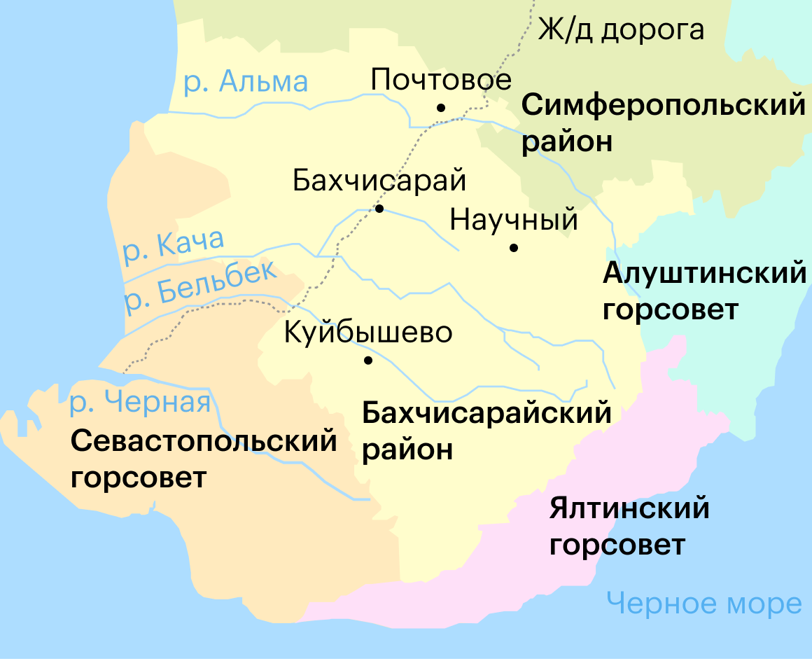 Бахчисарай где это. Бахчисарайский район на карте Крыма. Карта Бахчисарайского района. Карта Бахчисарайского района Крыма подробная. Границы Бахчисарайского района.