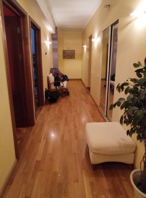 В Санкт-Петербурге снимали квартиру с таким широким коридором, что по нему можно было кататься на самокате. Конечно, мы этого не делали