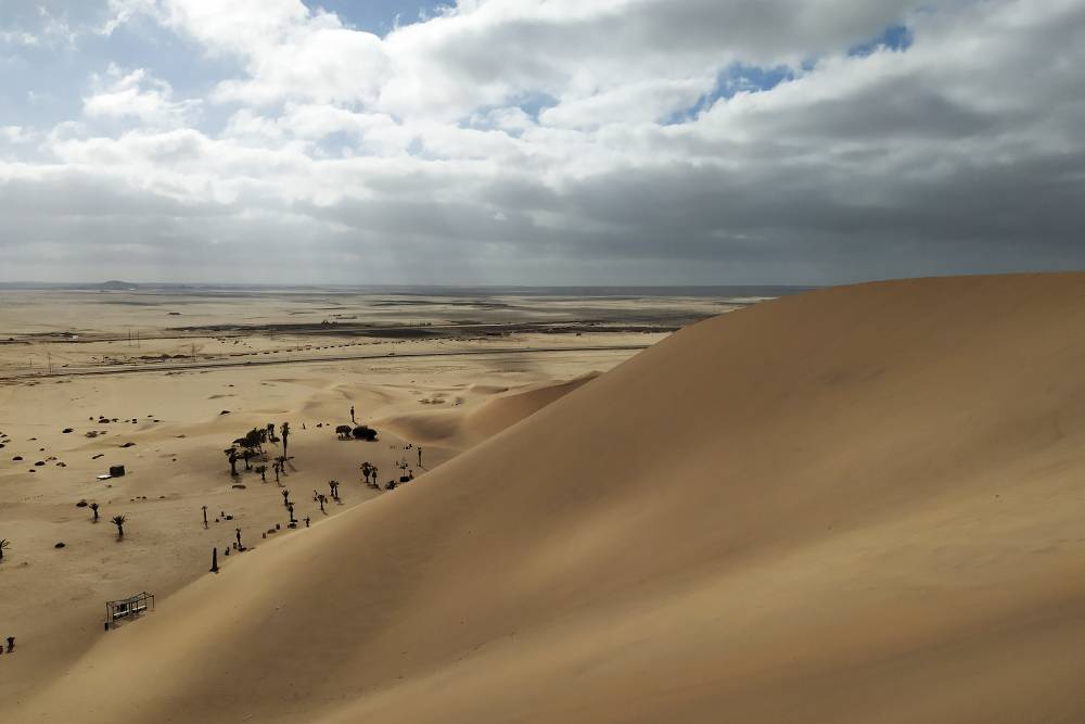 Вид с верхушки дюны
