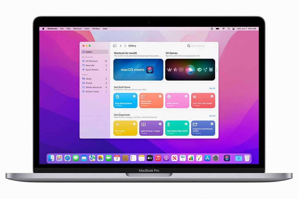 Еще в macOS появятся «Команды», которые уже есть в iOS и iPadOS. С их помощью можно автоматизировать рутинные действия