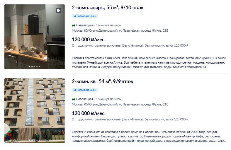 Цены на апартаменты в нашем ЖК по данным «Циана»&lrm; на начало 2022&nbsp;года. Я указала в объявлении цену на 30 000 <span class=ruble>Р</span> выше. Источник: cian.ru