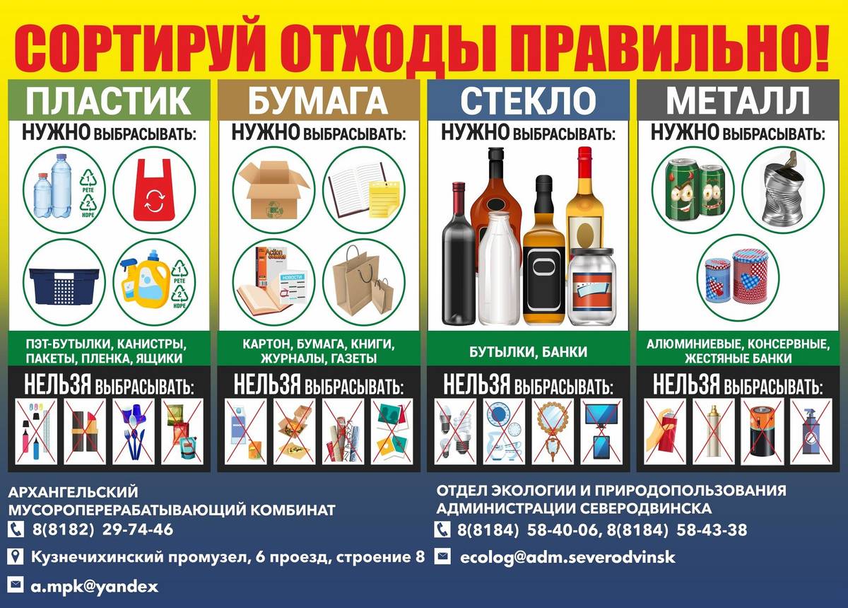 Плакат Архангельского мусороперерабатывающего завода. Источник: vk.com