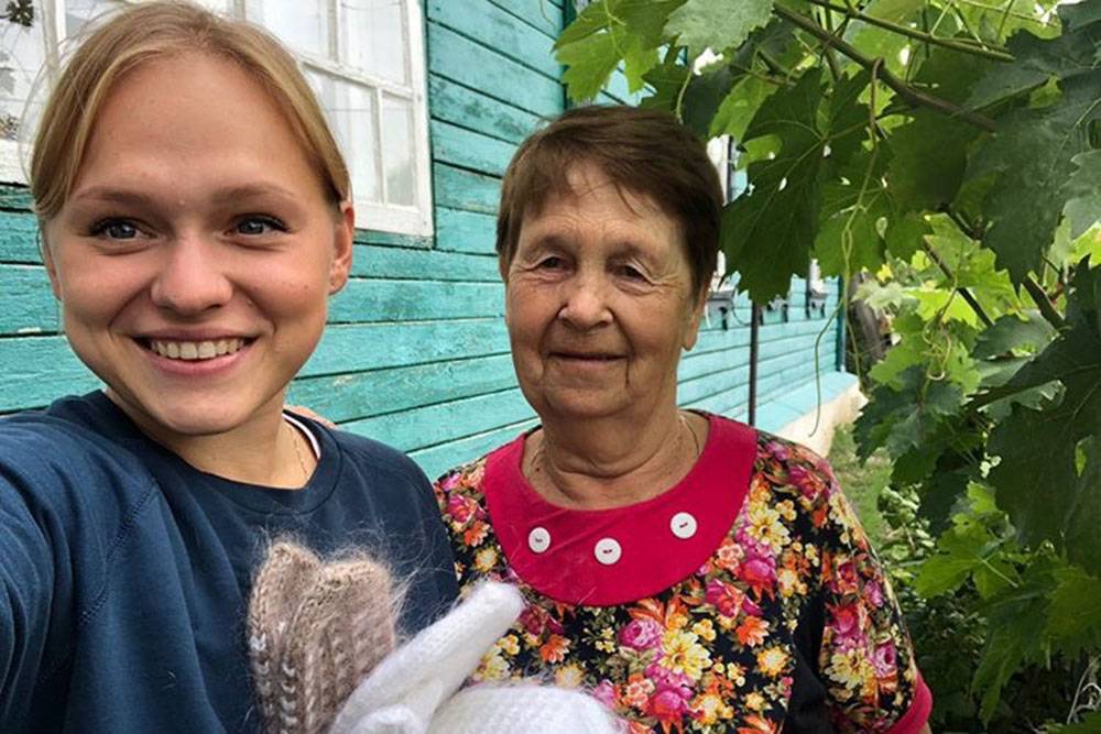 Я со своей бабушкой, Тамарой Ивановной