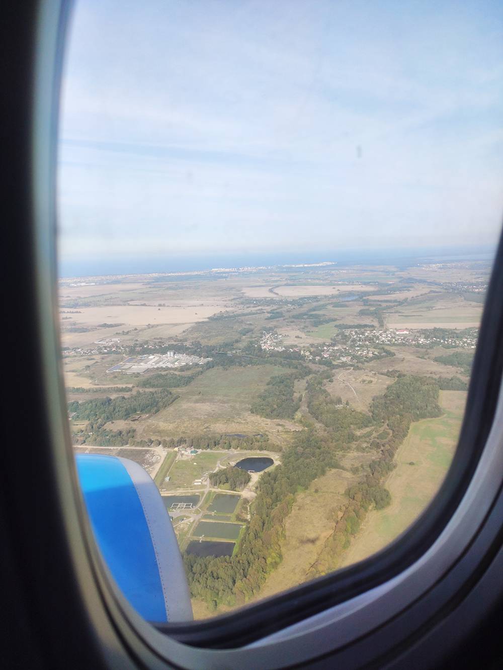 Калининградская область из окна самолета