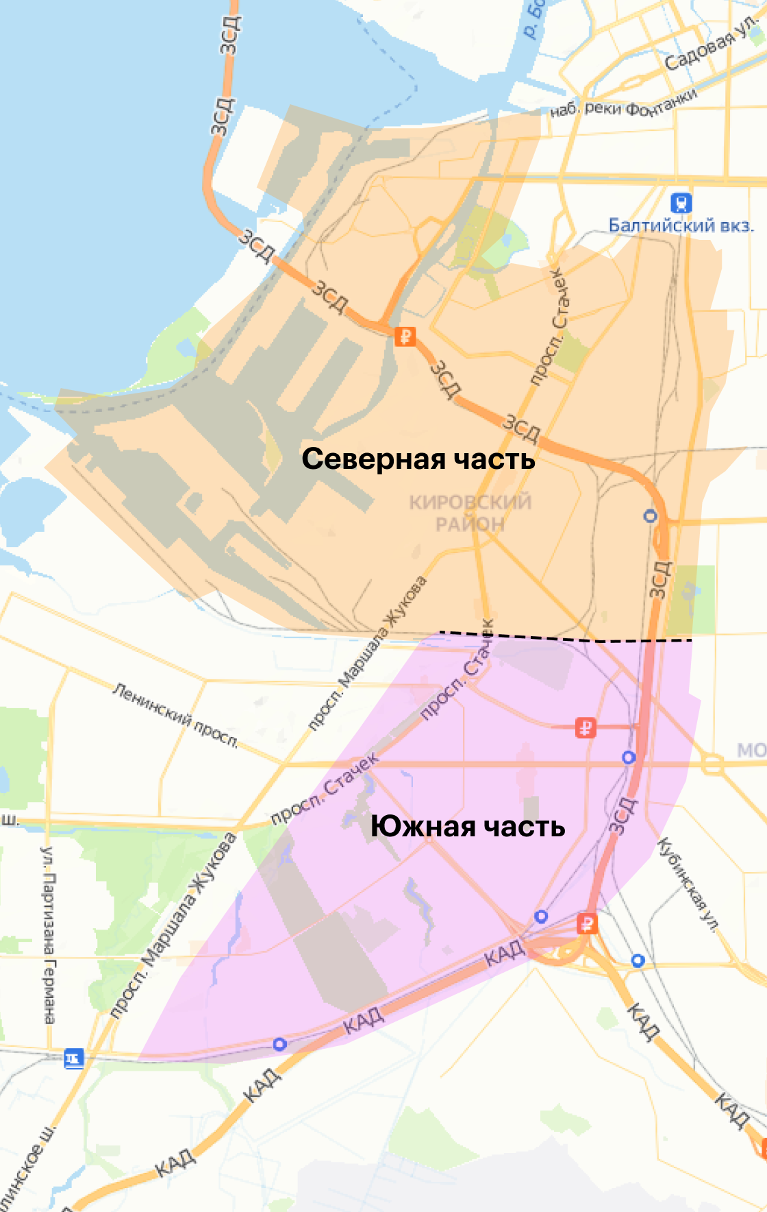 Купчино карта спб