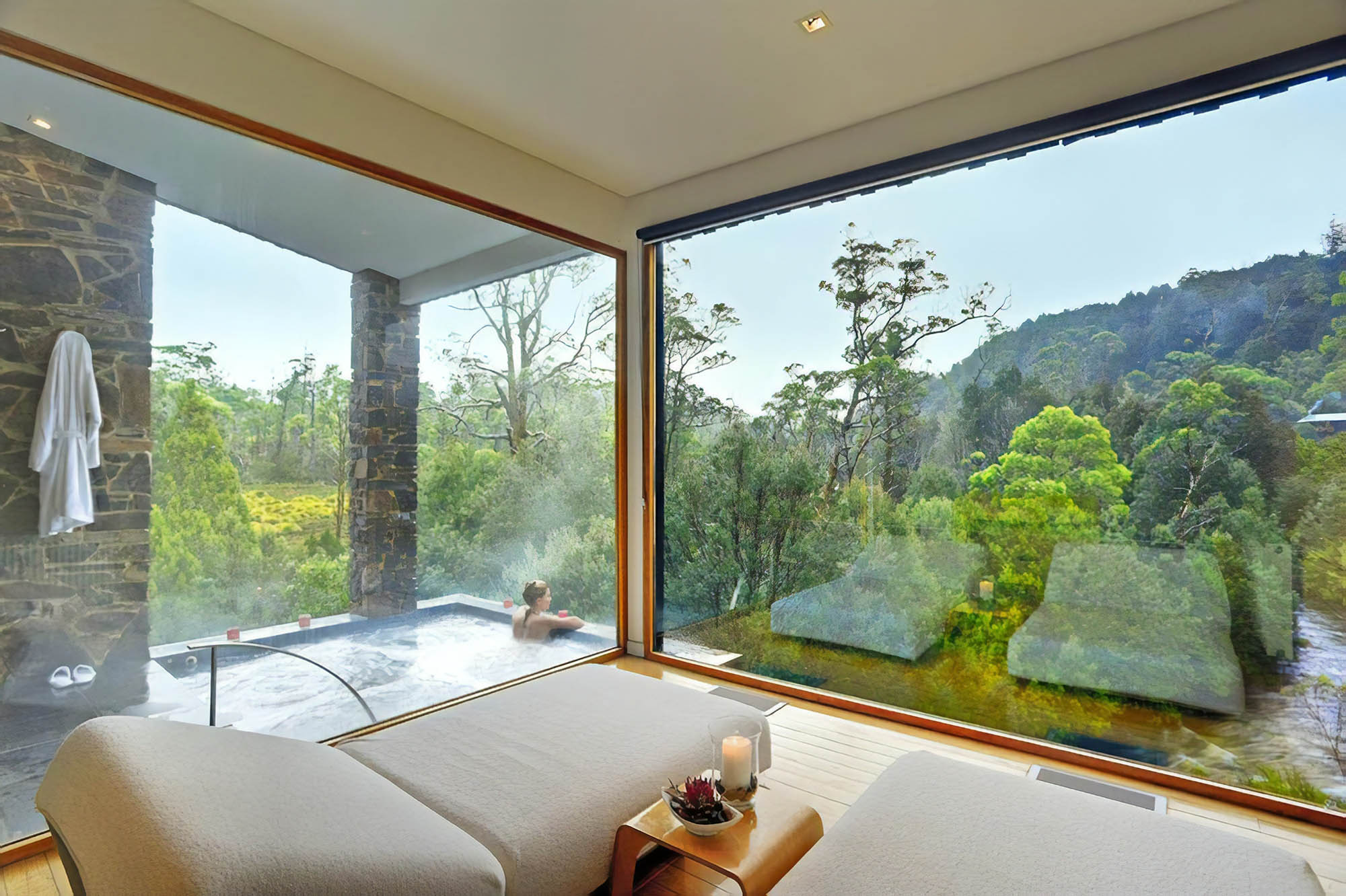 Спа-зона в отеле Peppers Cradle Mountain Lodge в Тасмании. Источник: booking.com