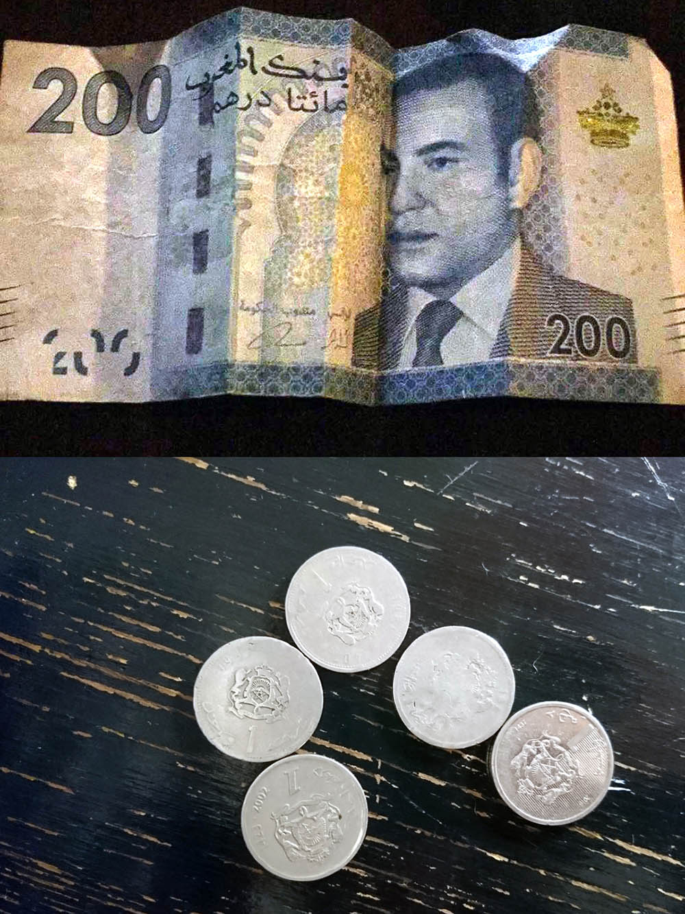 Купюра в 200 дирхамов. Евро проще обменять на местную валюту, чем доллары