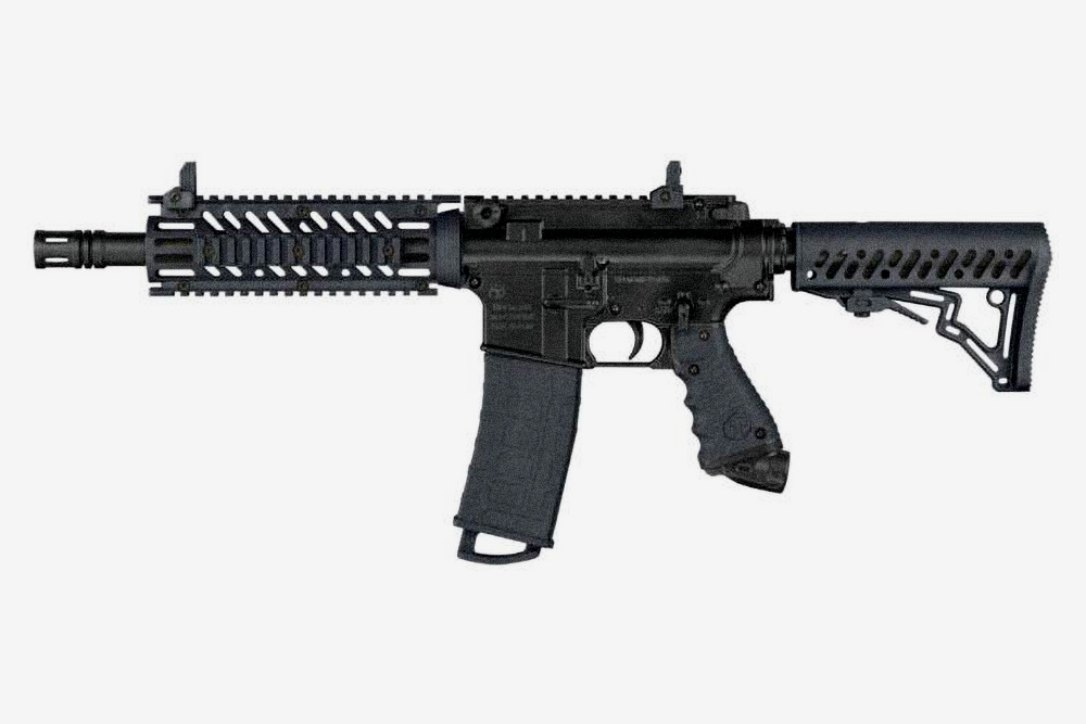 Так выглядит пейнтбольный маркер Tippmann TMC. Когда таможенники увидят рентген-снимок посылки, скорее всего, они захотят пообщаться с получателем