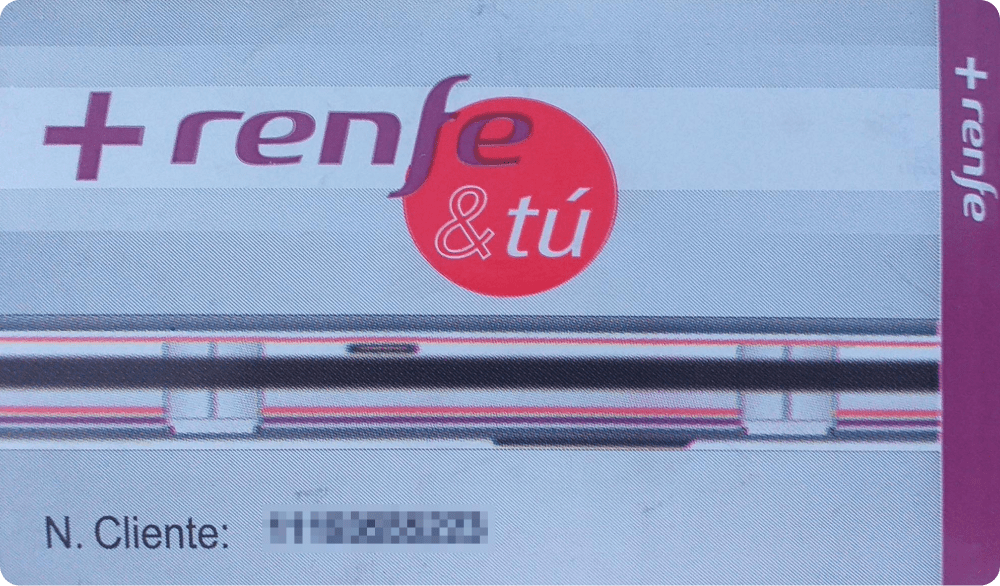 Билет на электричку «Ренфе»
